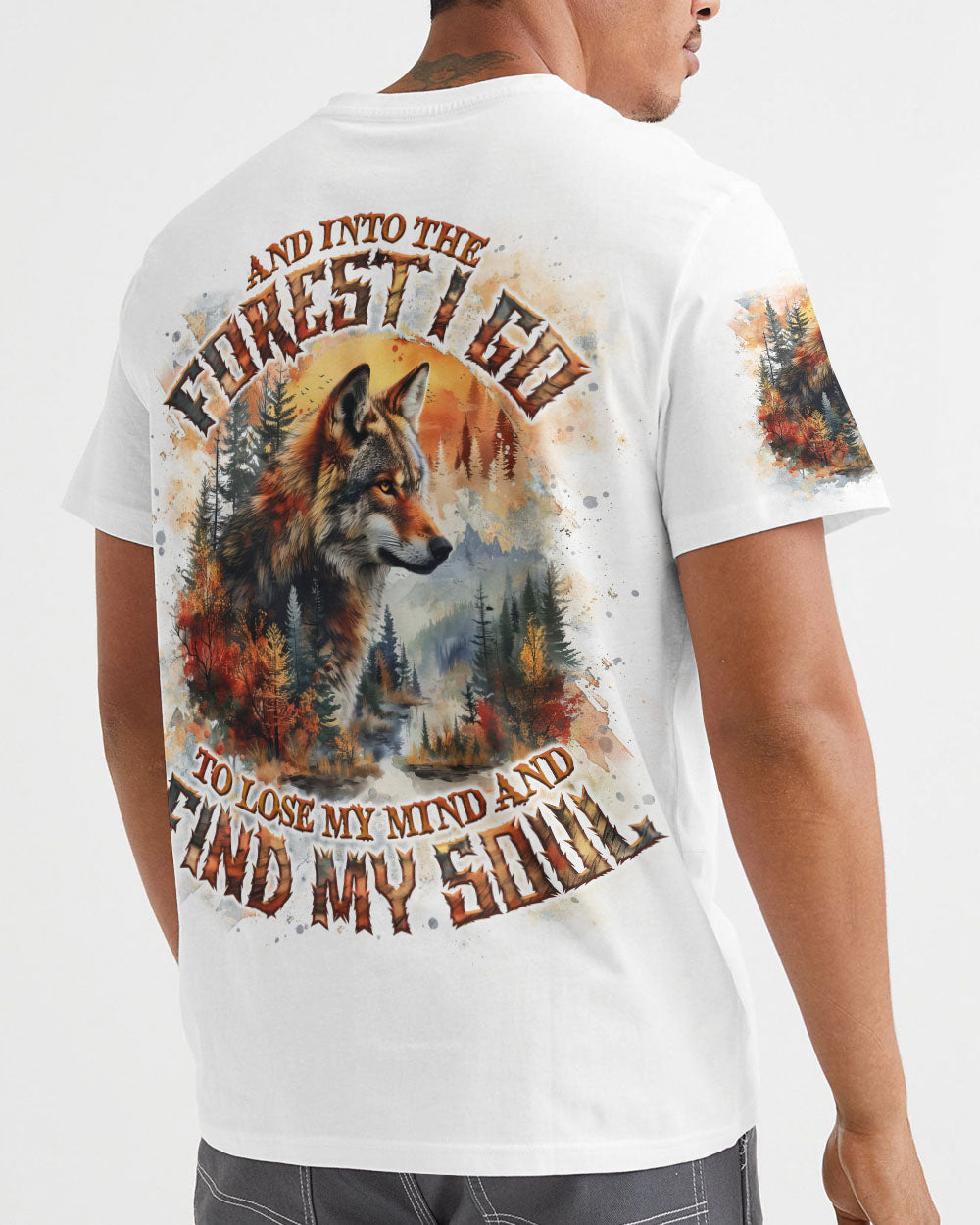 BLISSCORNERS AND INTO THE FOREST I GO WOLF ALL OVER PRINT