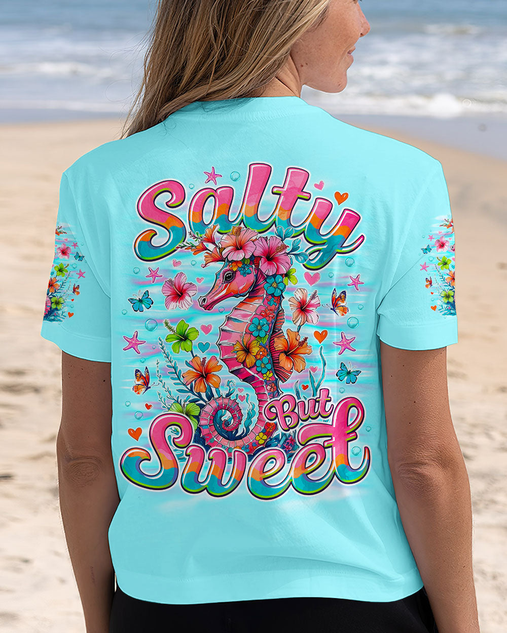 BLISSCORNERS SALTY BUT SWEET SEAHORSE ALL OVER PRINT