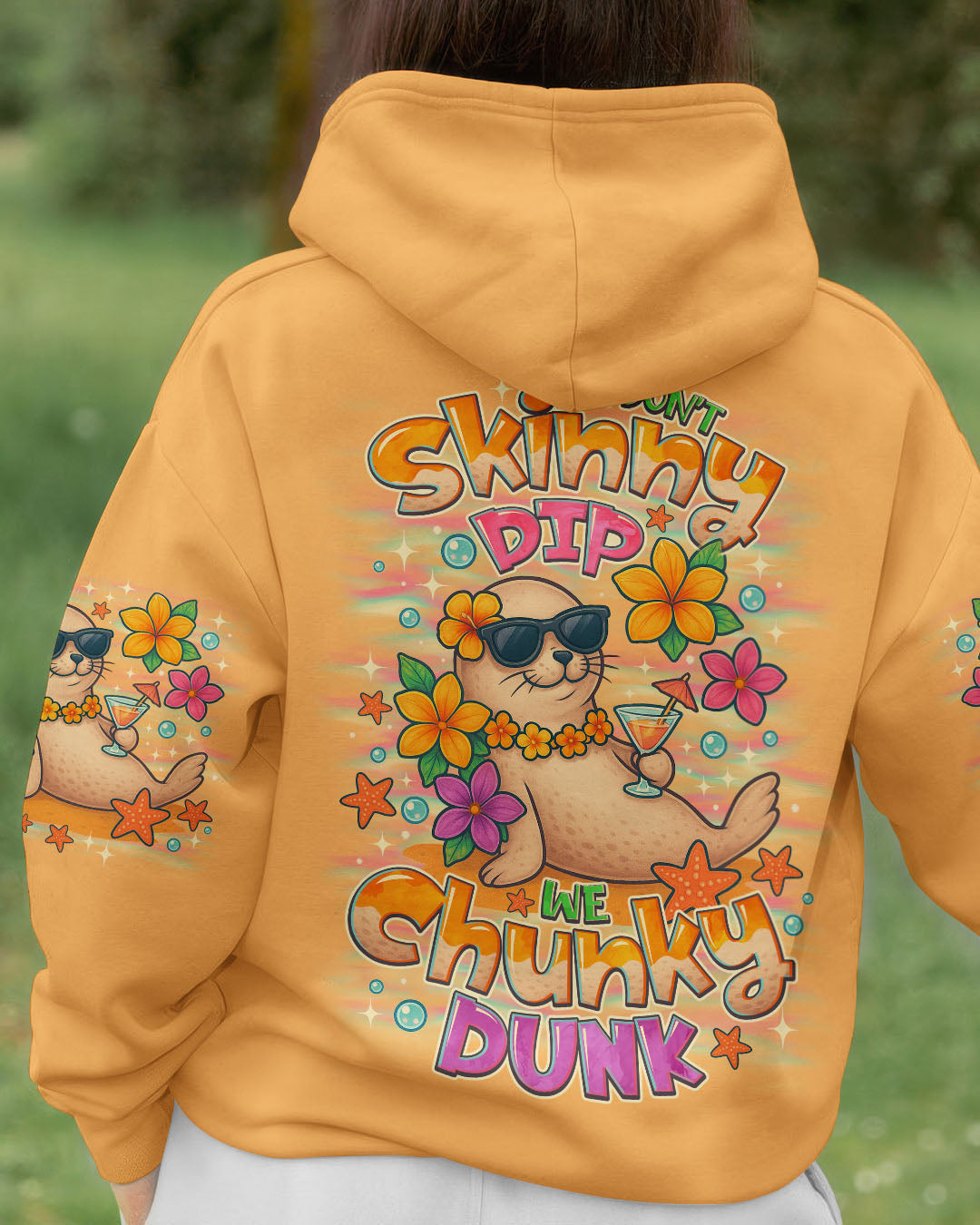 BLISSCORNERS WE DON'T SKINNY DIP SEAL ALL OVER PRINT
