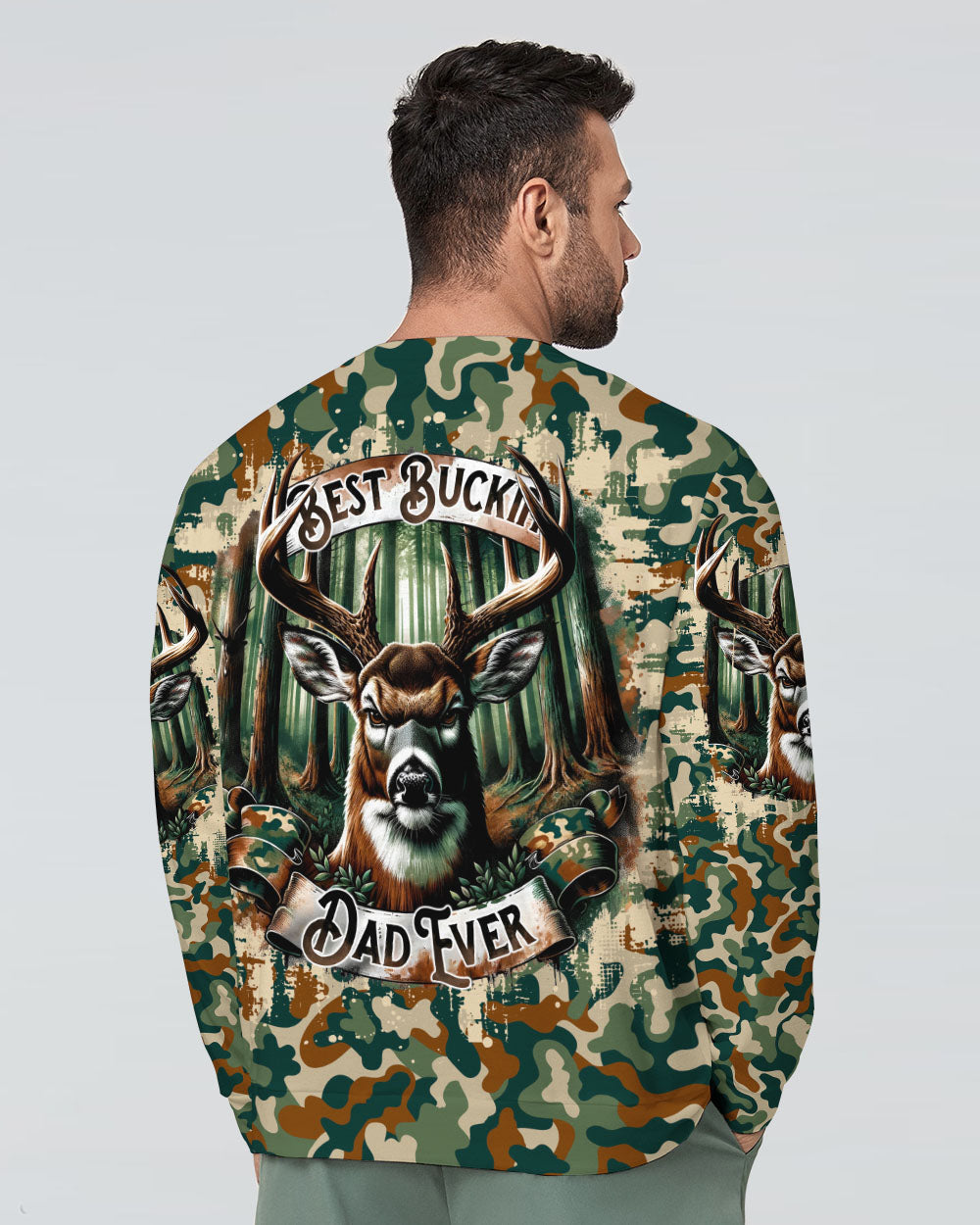 BLISSCORNERS BEST BUCKIN' DAD EVER DEER HUNTING ALL OVER PRINT