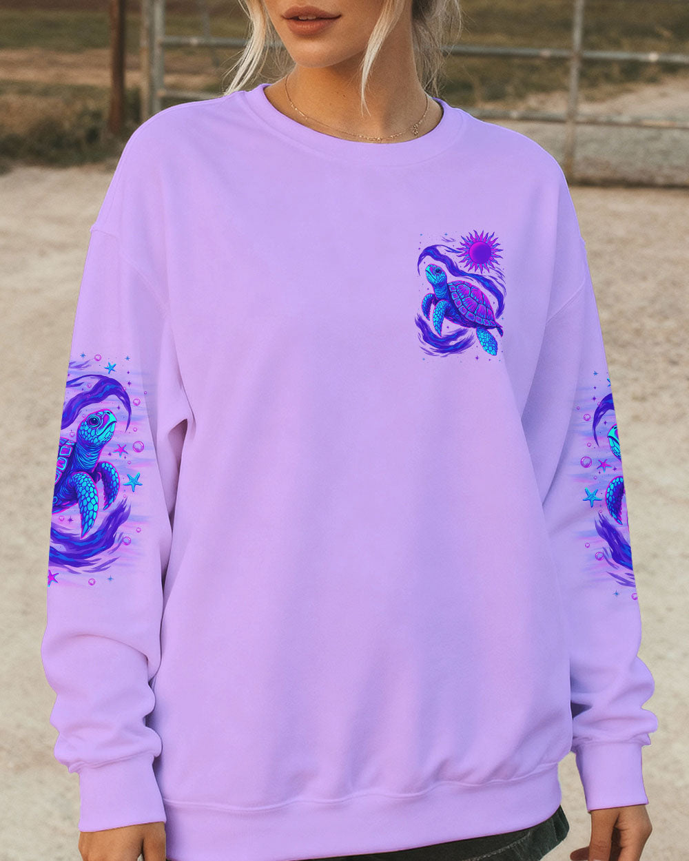BLISSCORNERS SALTWATER HEALS EVERYTHING TURTLE ALL OVER PRINT