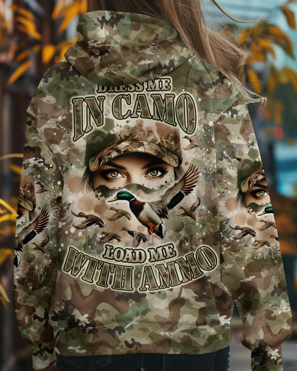 BLISSCORNERS DRESS ME IN CAMO DUCK HUNTING ALL OVER PRINT