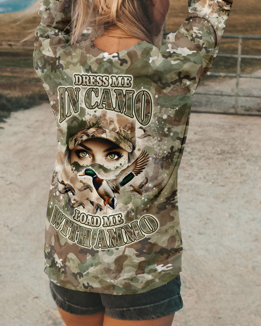 BLISSCORNERS (HOT DEAL) DRESS ME IN CAMO DUCK HUNTING ALL OVER PRINT