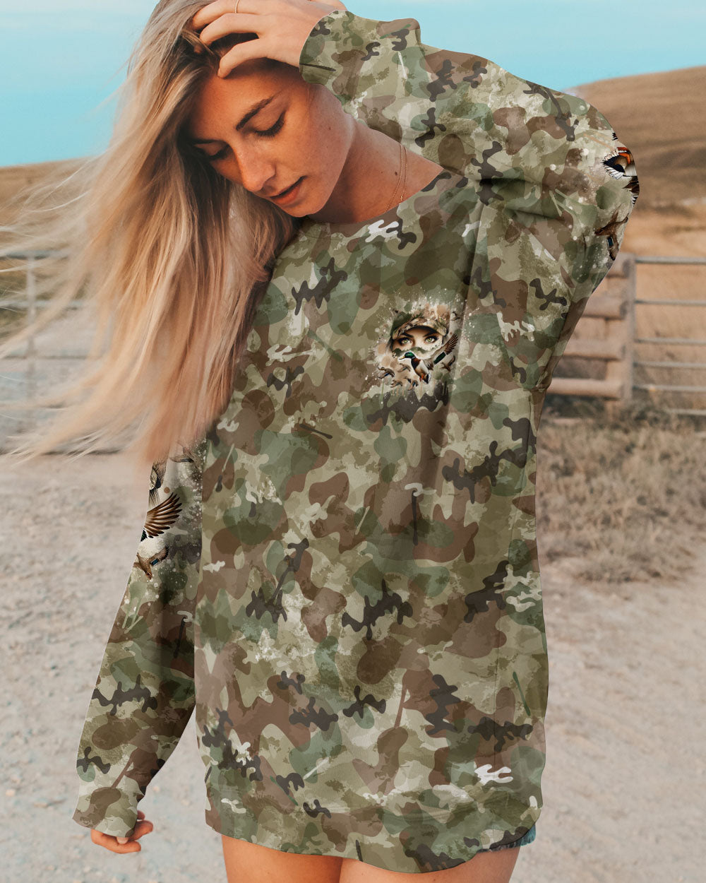 BLISSCORNERS DRESS ME IN CAMO DUCK HUNTING ALL OVER PRINT