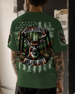 BLISSCORNERS BUCK AROUND AND FIND OUT DEER HUNTING ALL OVER PRINT