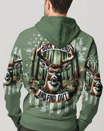 BLISSCORNERS BUCK AROUND AND FIND OUT DEER HUNTING ALL OVER PRINT