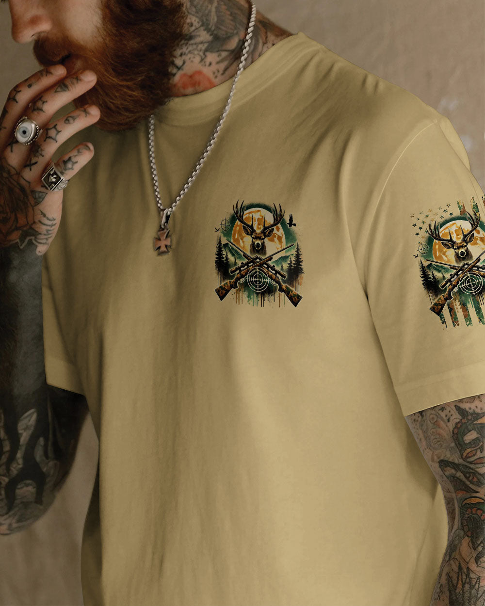 BLISSCORNERS (HOT DEAL) NO BRAGGING UNTIL YOU'REDRAGGING DEER HUNTING ALL OVER PRINT