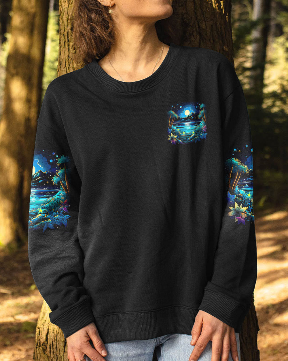 BLISSCORNERS SOME GIRLS ARE JUST BORN OCEAN ALL OVER PRINT