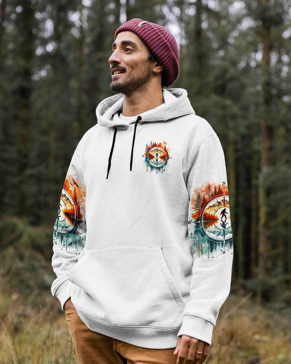 BLISSCORNERS AND INTO THE FOREST I GO BIGFOOT ALL OVER PRINT