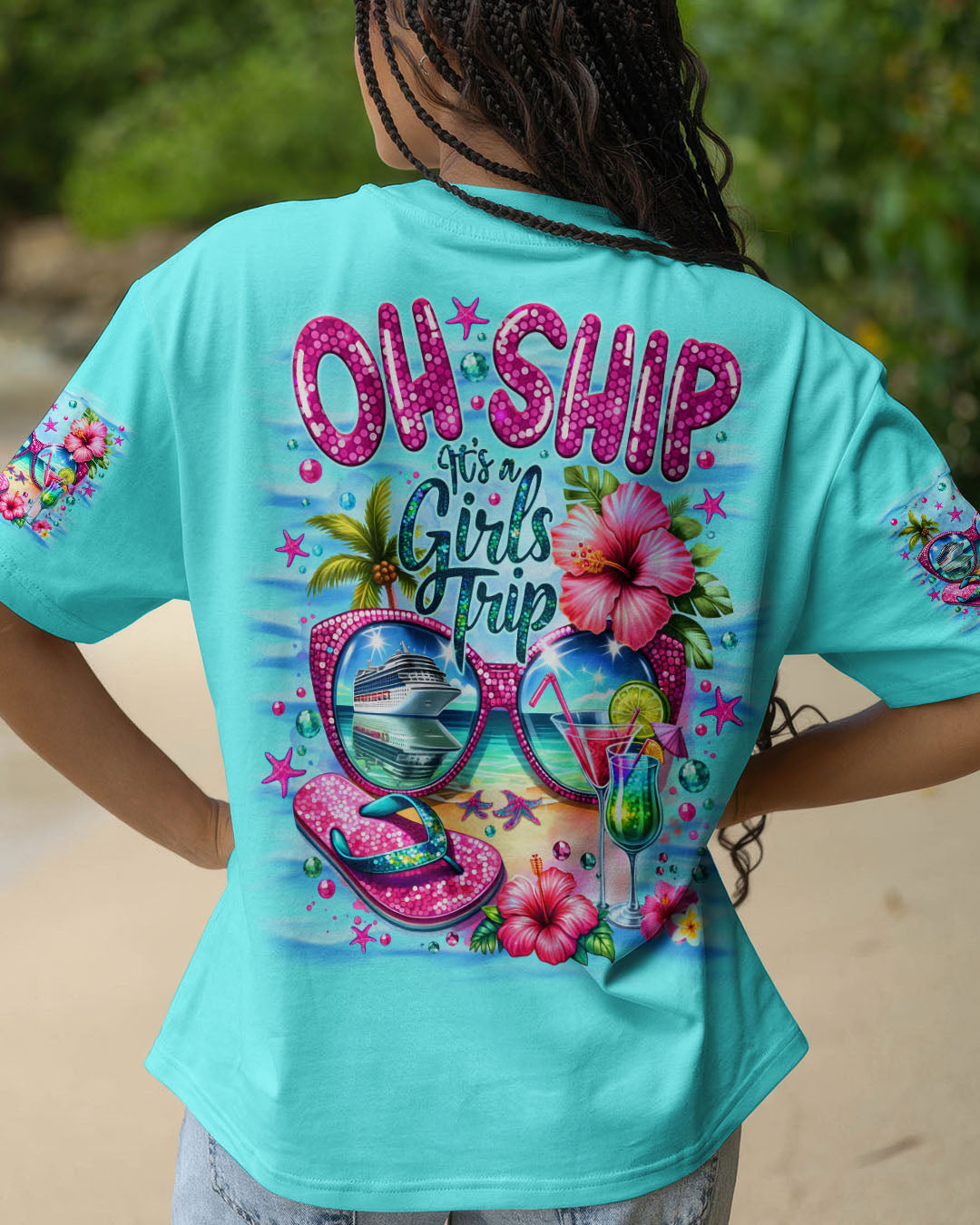 BLISSCORNERS OH SHIP IT'S A GIRLS TRIP CRUISE ALL OVER PRINT