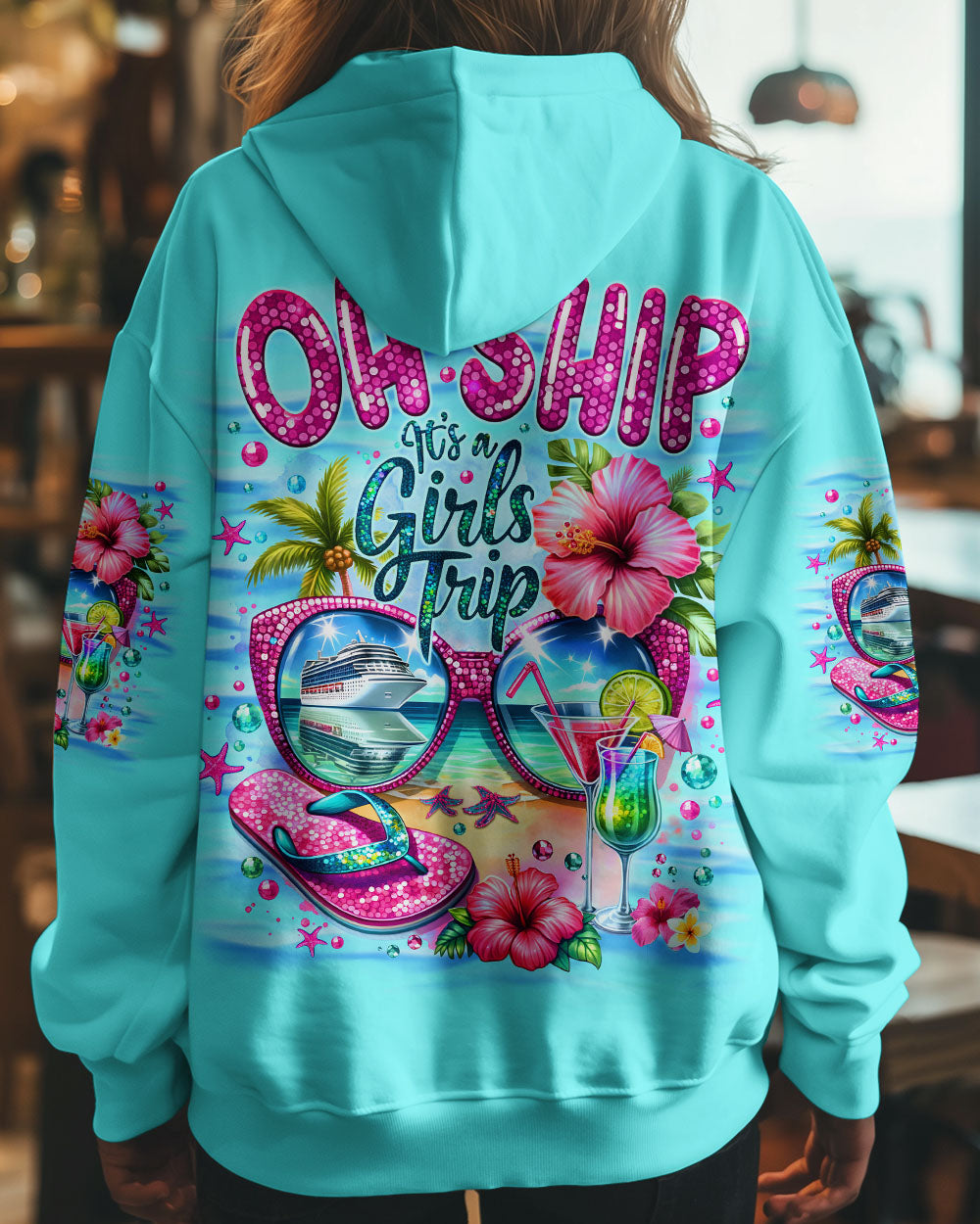 BLISSCORNERS OH SHIP IT'S A GIRLS TRIP CRUISE ALL OVER PRINT
