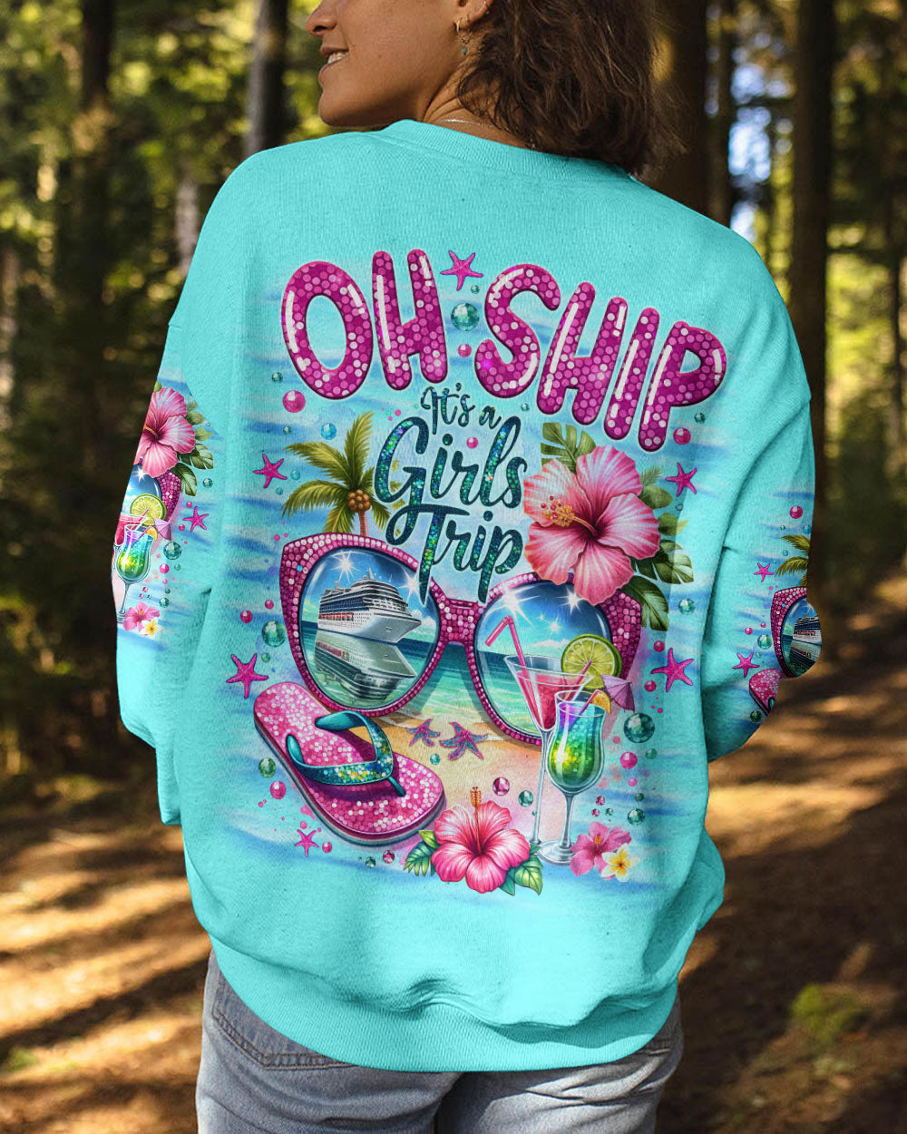 BLISSCORNERS OH SHIP IT'S A GIRLS TRIP CRUISE ALL OVER PRINT