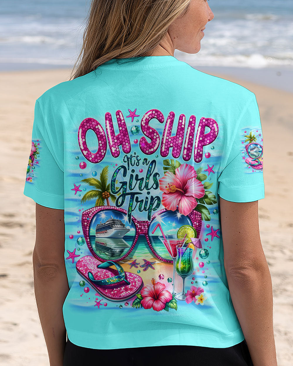 BLISSCORNERS OH SHIP IT'S A GIRLS TRIP CRUISE ALL OVER PRINT