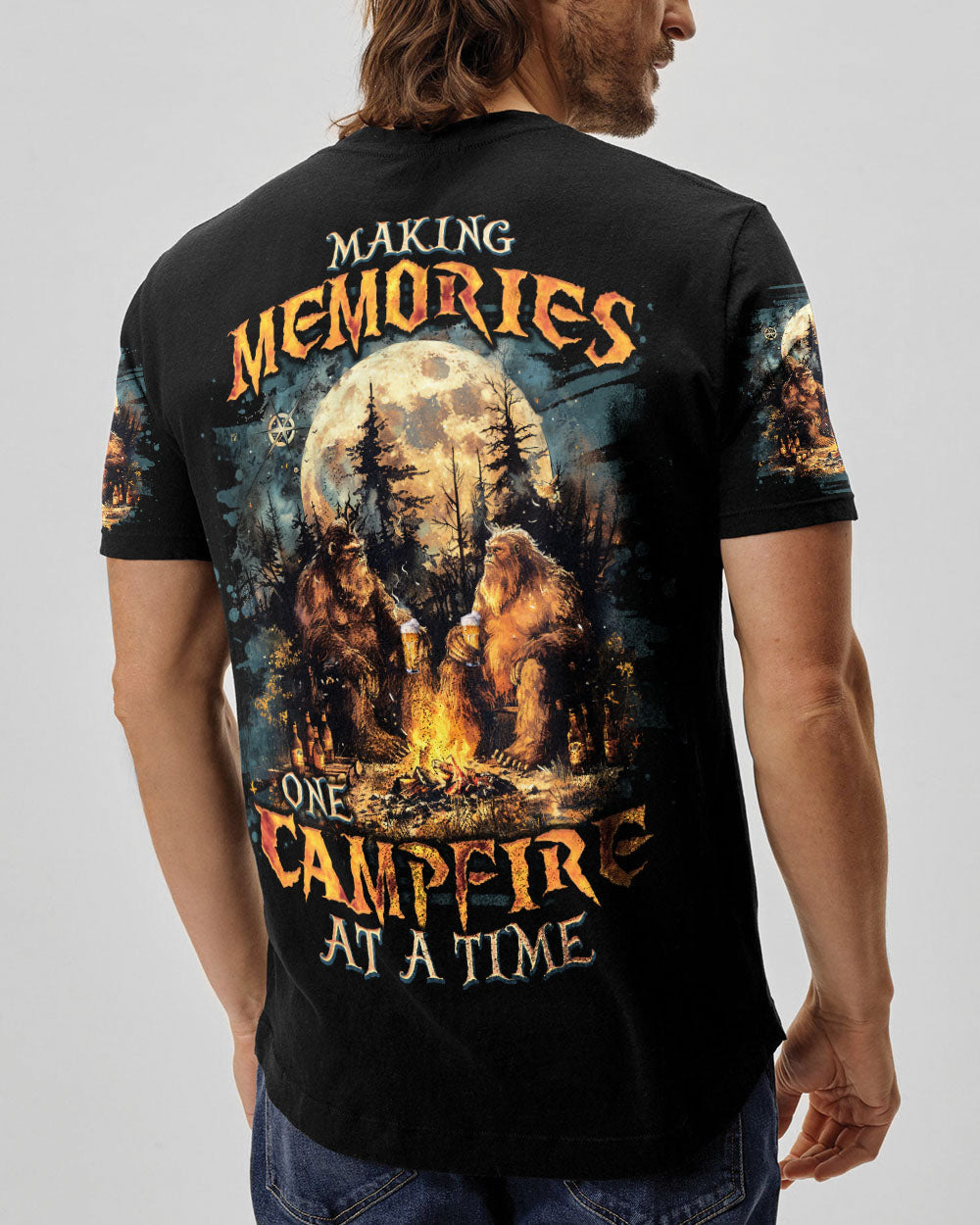 BLISSCORNERS MAKING MEMORIES ONE CAMPFIRE AT A TIME BIGFOOT ALL OVER PRINT