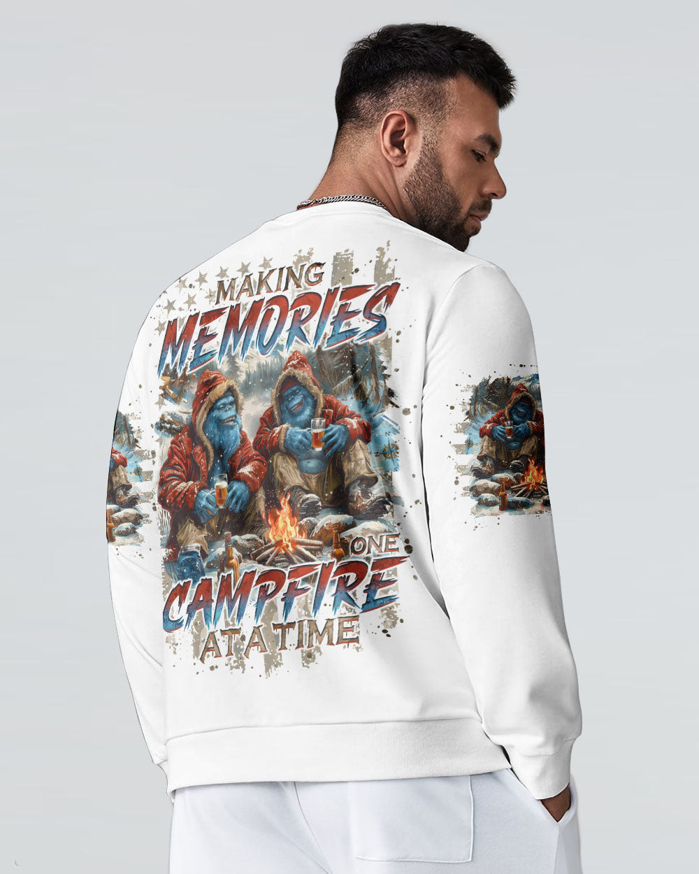BLISSCORNERS MAKING MEMORIES ONE CAMPFIRE AT A TIME BIGFOOT ALL OVER PRINT