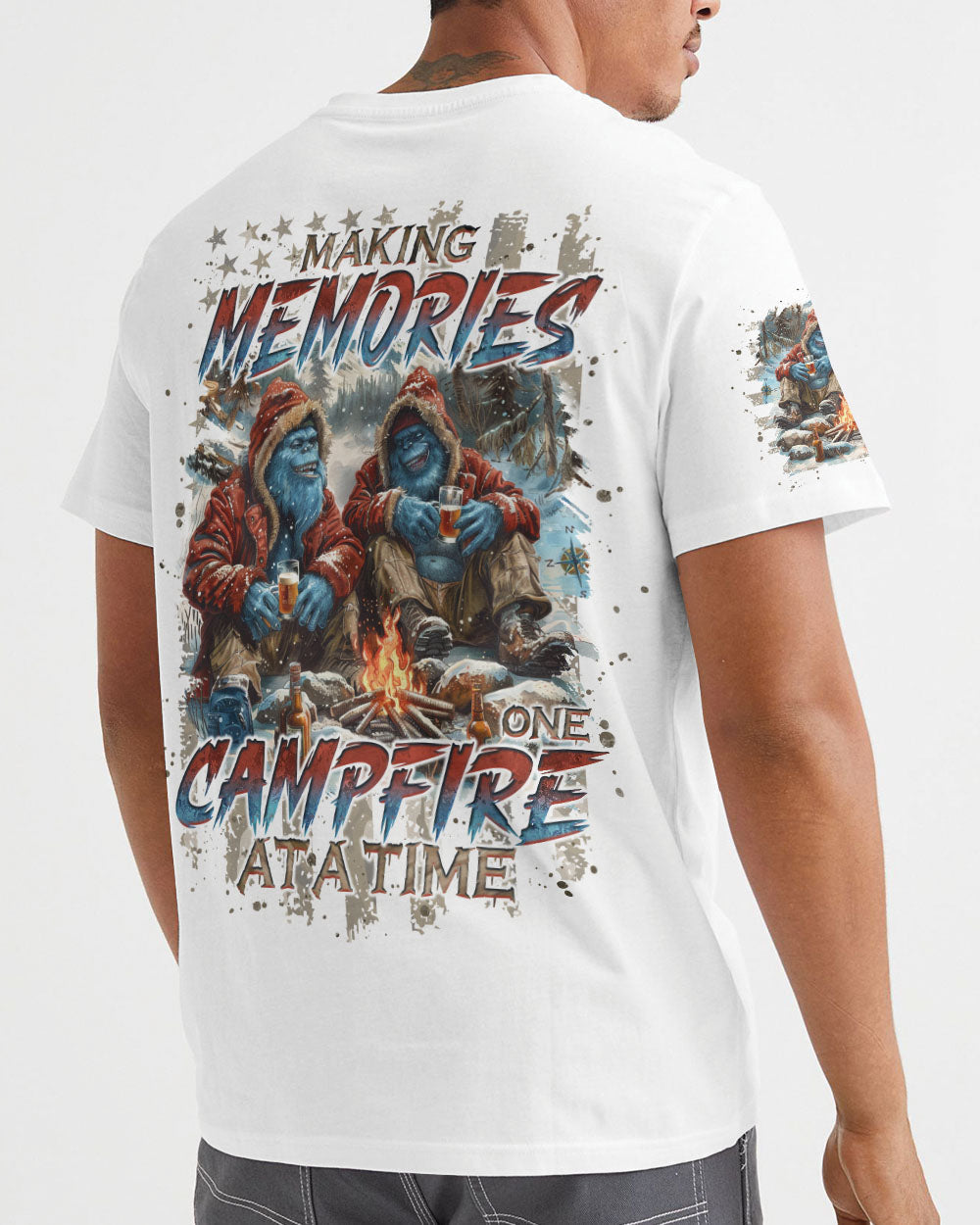 BLISSCORNERS MAKING MEMORIES ONE CAMPFIRE AT A TIME BIGFOOT ALL OVER PRINT