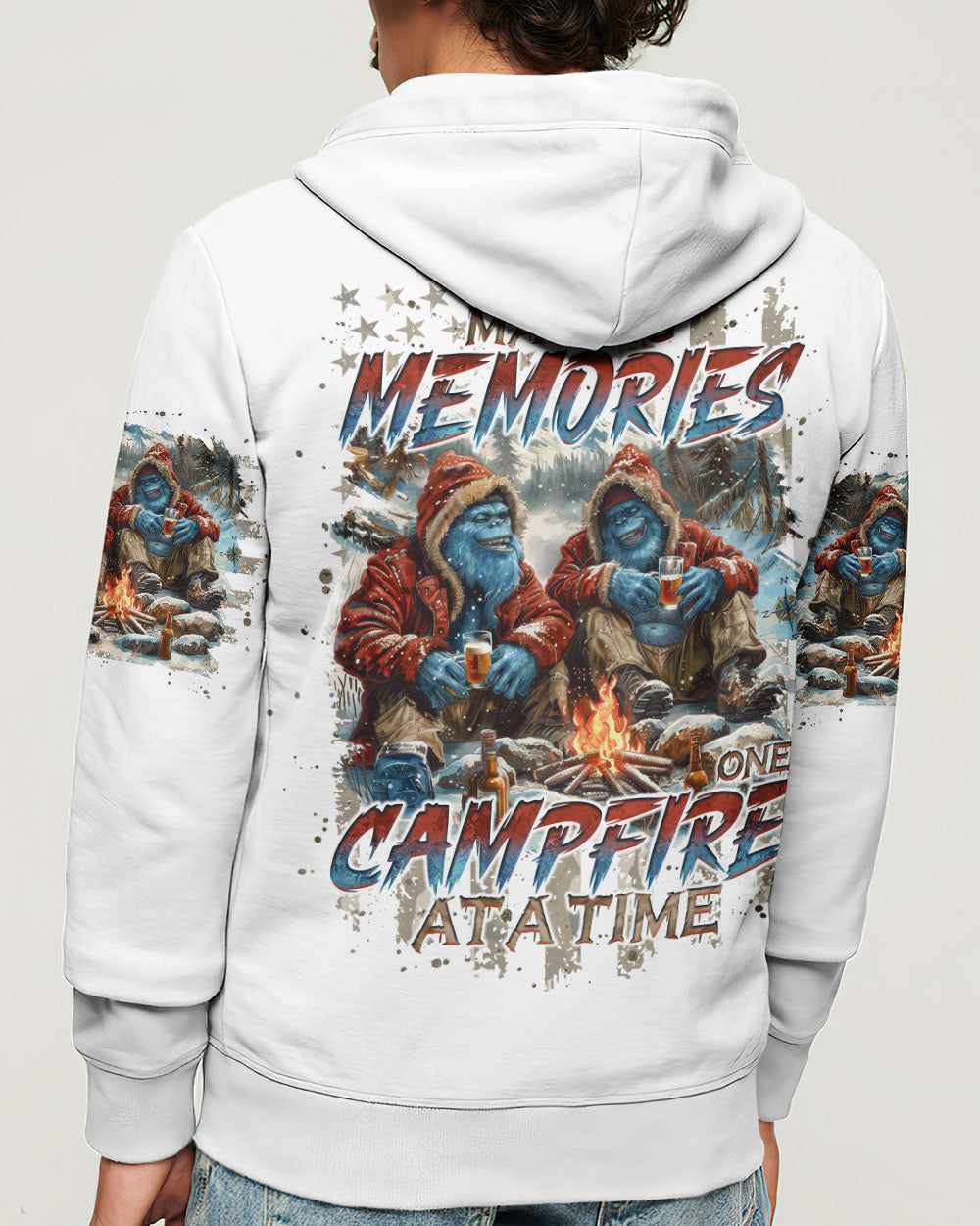 BLISSCORNERS MAKING MEMORIES ONE CAMPFIRE AT A TIME BIGFOOT ALL OVER PRINT