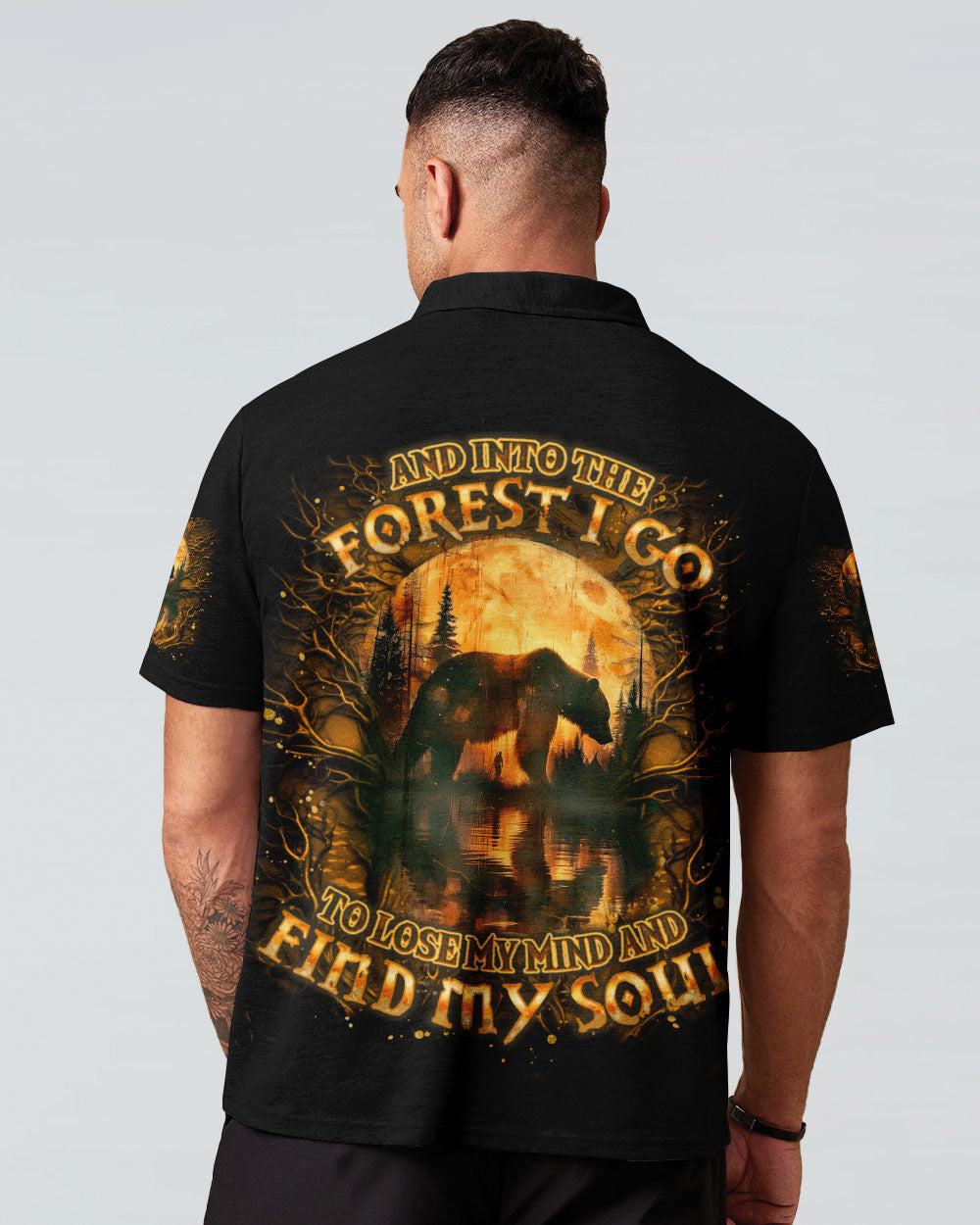 BLISSCORNERS AND INTO THE FOREST I GO BEARALL OVER PRINT