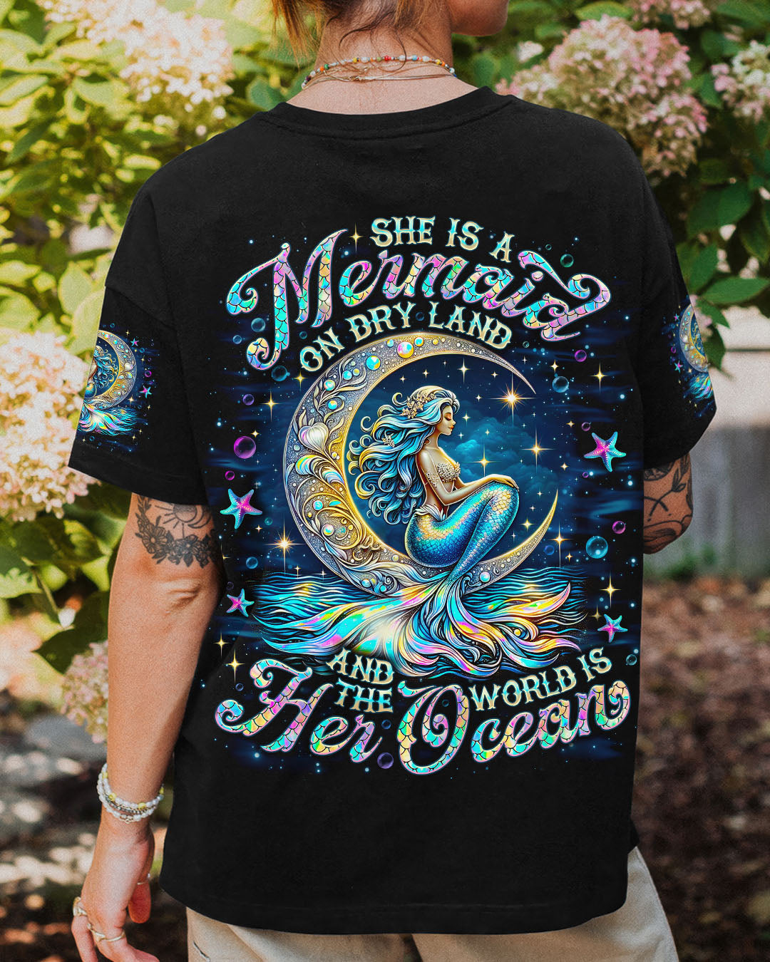 BLISSCORNERS SHE IS A MERMAID ALL OVER PRINT