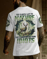 BLISSCORNERS THE CLOSER I GET TO NATURE DEER HUNTING ALL OVER PRINT