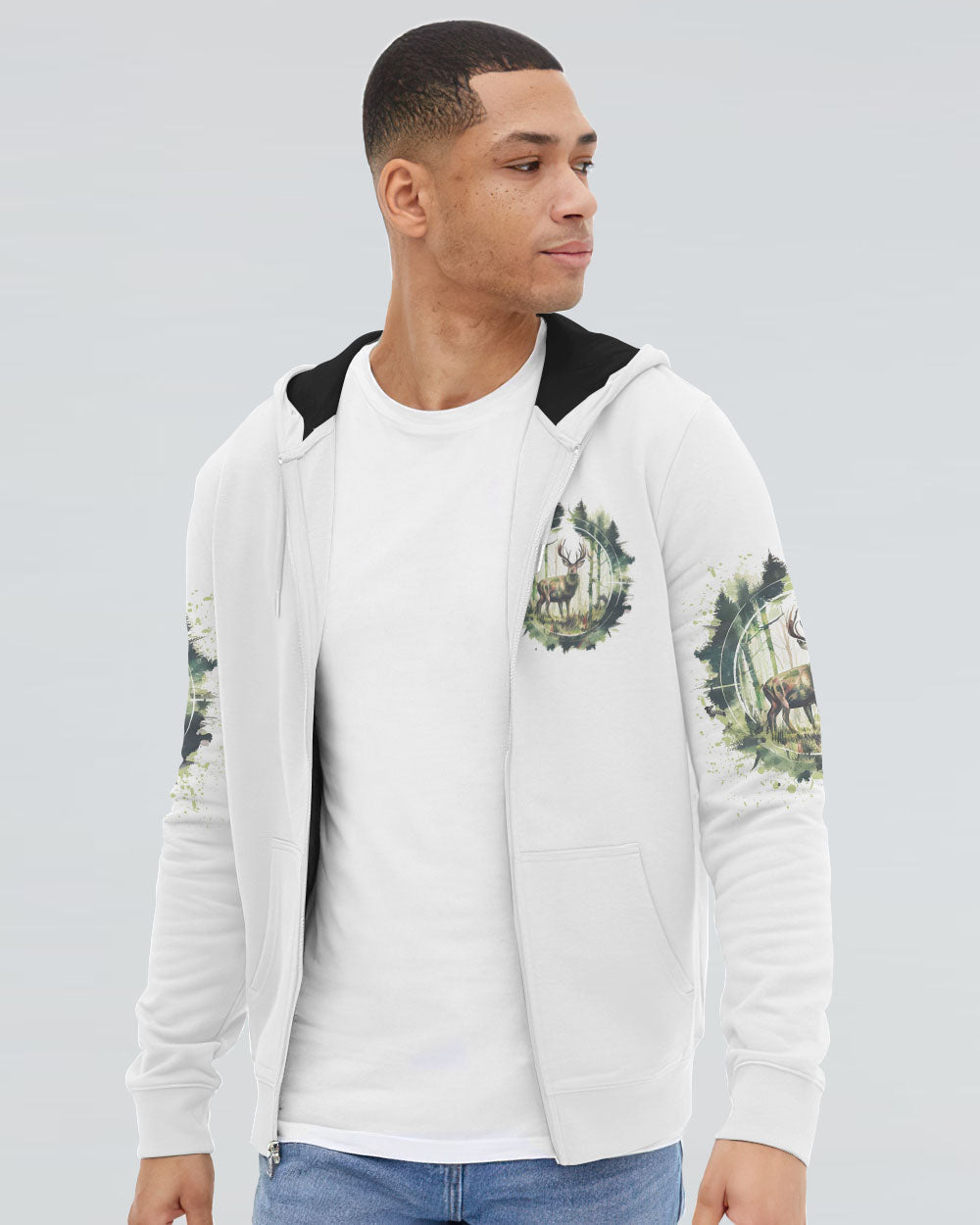 BLISSCORNERS THE CLOSER I GET TO NATURE DEER HUNTING ALL OVER PRINT