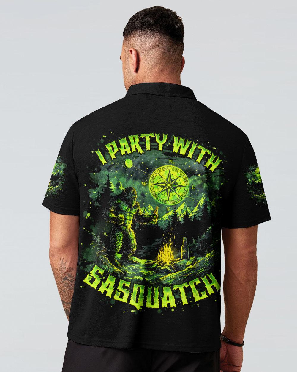 BLISSCORNERS I PARTY WITH SASQUATCH BIGFOOT ALL OVER PRINT
