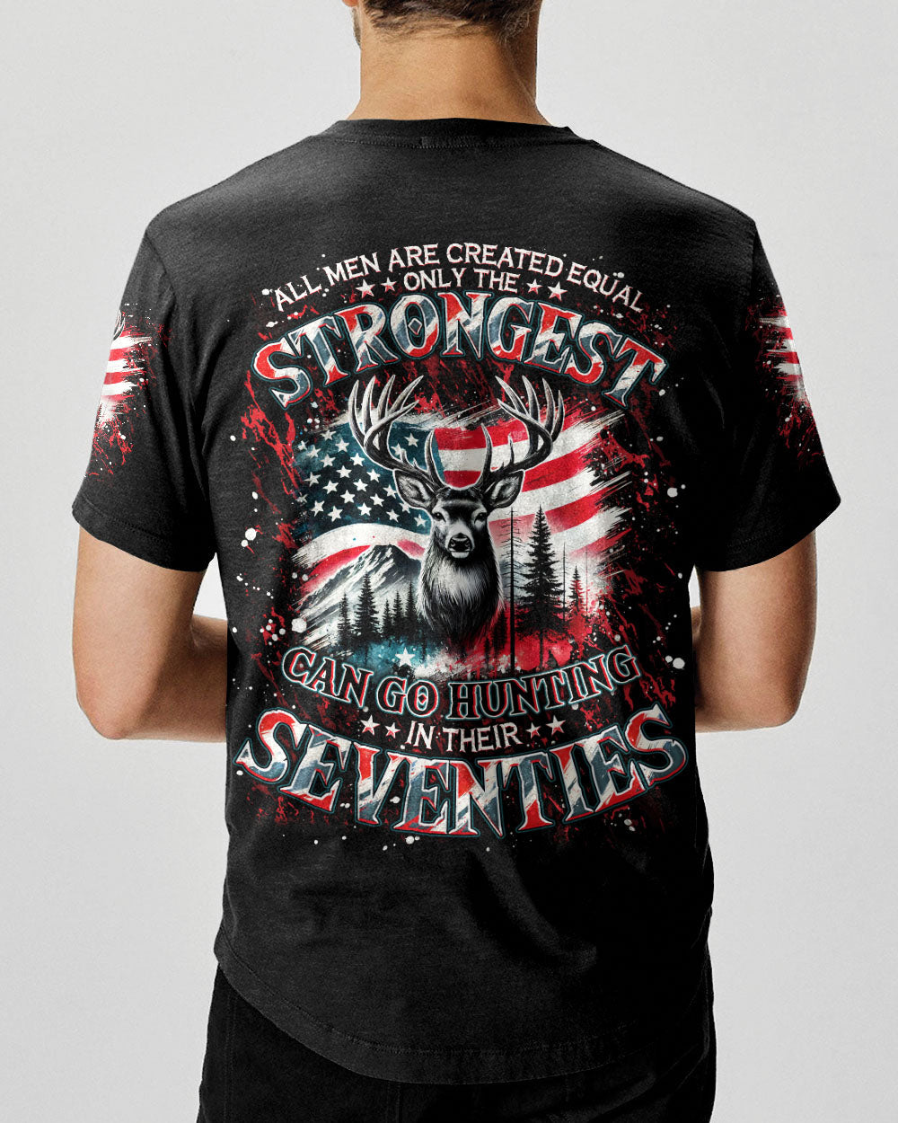 BLISSCORNERS GO HUNTING IN THEIR SEVENTIES DEER ALL OVER PRINT