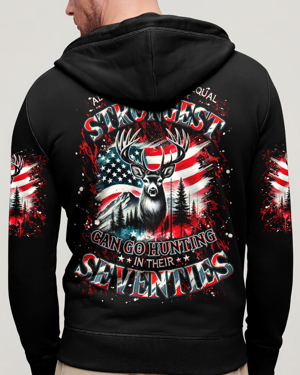 BLISSCORNERS GO HUNTING IN THEIR SEVENTIES DEER ALL OVER PRINT