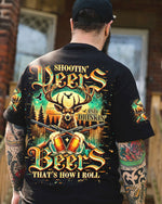 BLISSCORNERS SHOOTING DEERS AND DRINKING BEERS ALL OVER PRINT