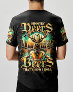 BLISSCORNERS SHOOTING DEERS AND DRINKING BEERS ALL OVER PRINT