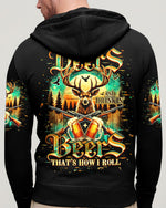 BLISSCORNERS SHOOTING DEERS AND DRINKING BEERS ALL OVER PRINT