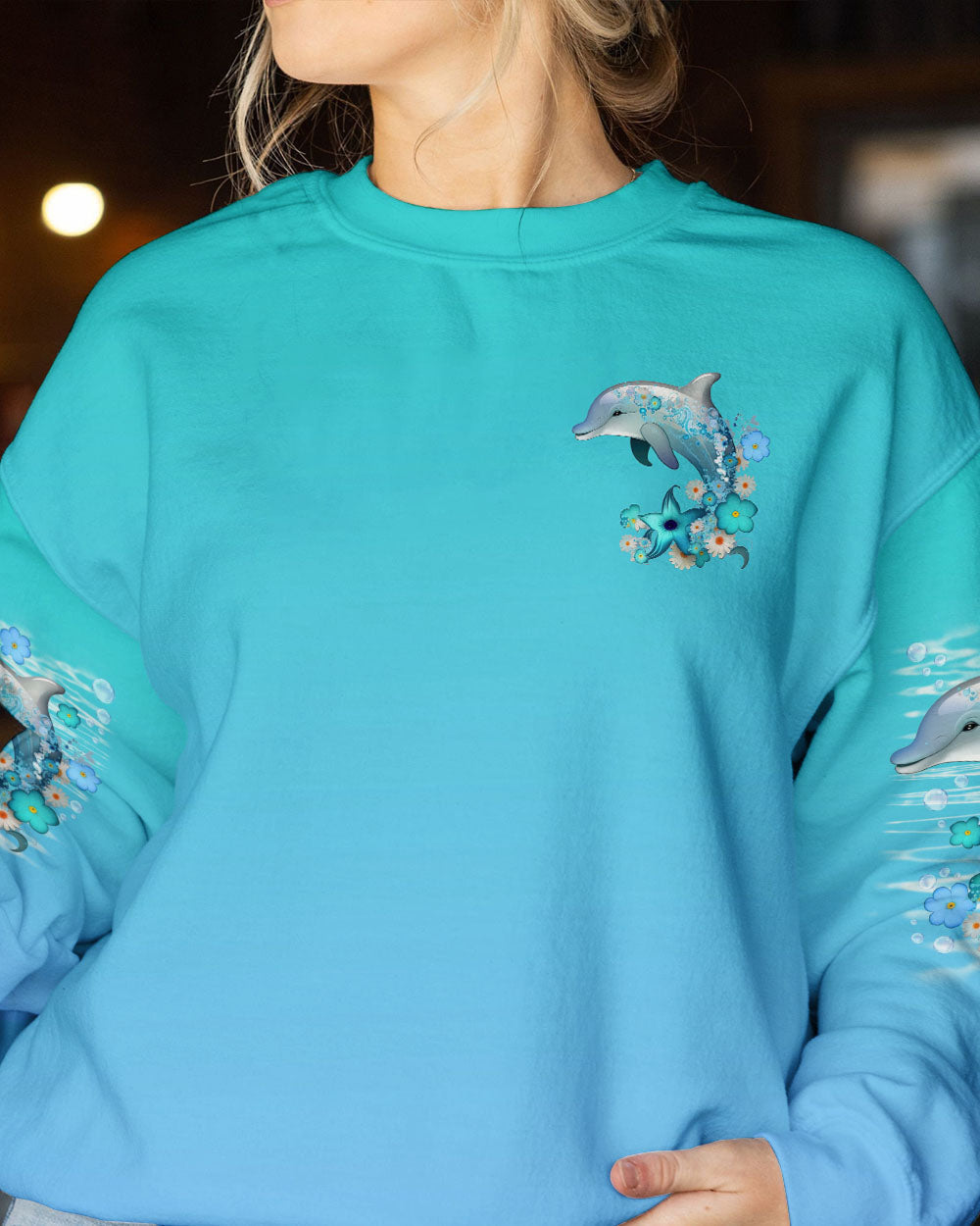 BLISSCORNERS SANDY TOES SUNKISSED NOSE DOLPHIN ALL OVER PRINT