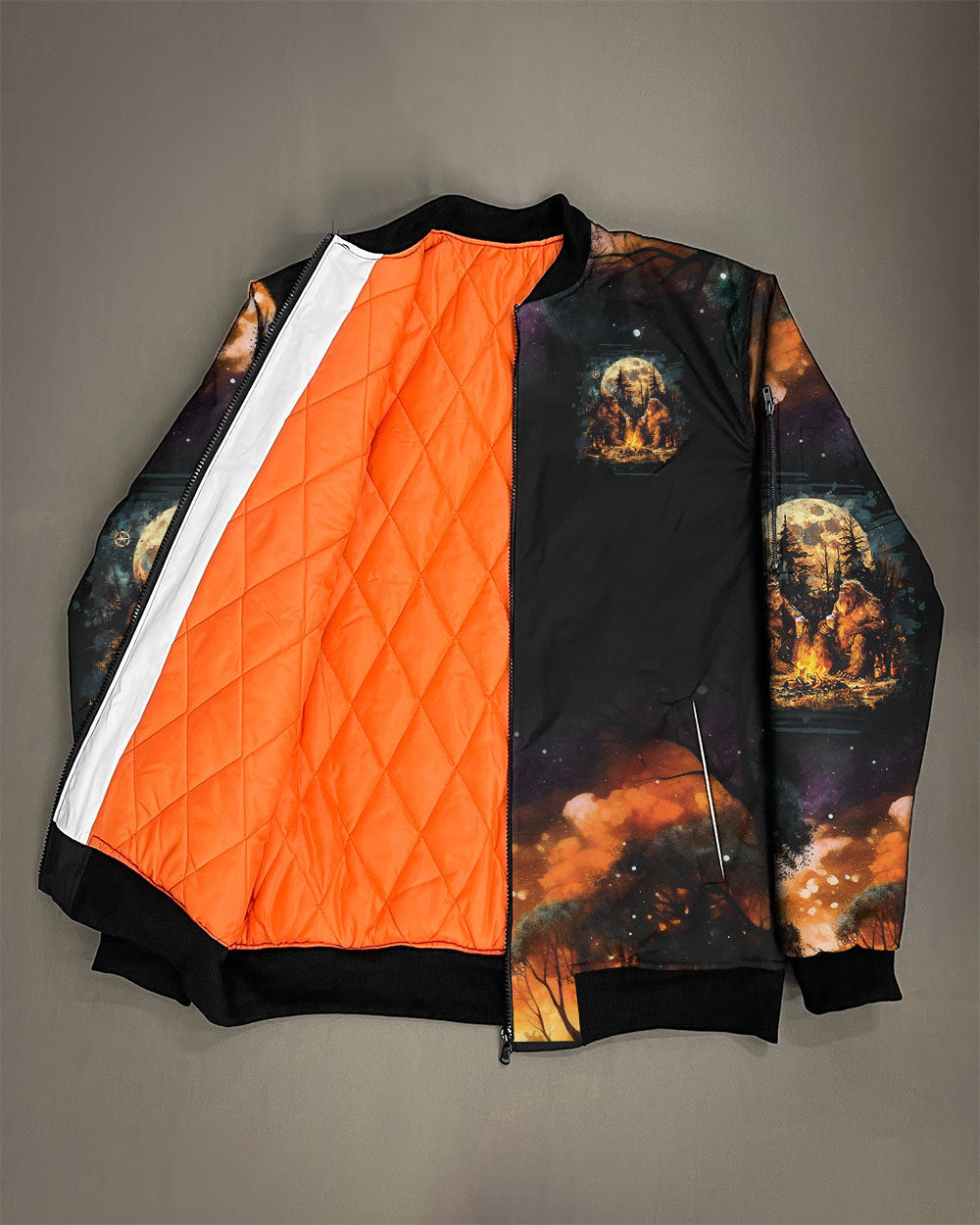 BLISSCORNERS MAKING MEMORIES ONE CAMPFIRE AT A TIME BIGFOOT BOMBER JACKET