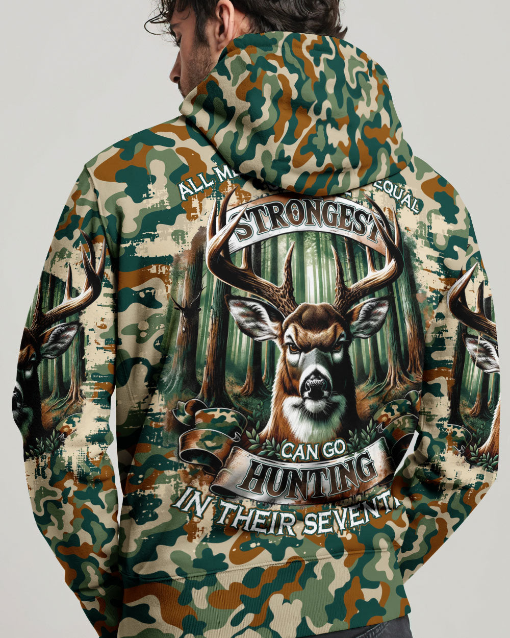 BLISSCORNERS GO HUNTING IN THEIR SEVENTIES DEER ALL OVER PRINT