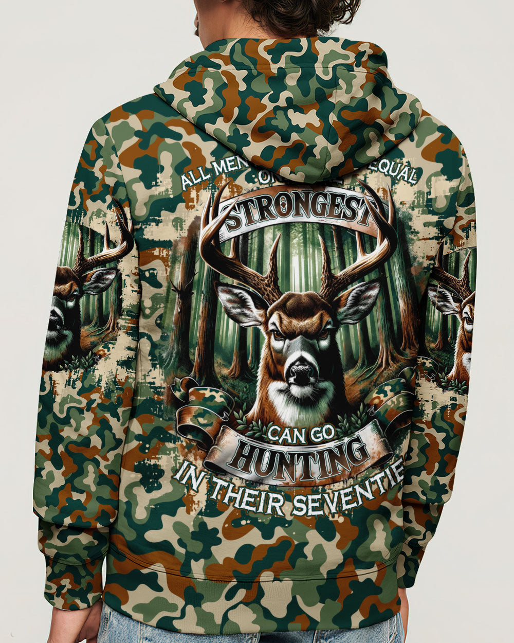 BLISSCORNERS GO HUNTING IN THEIR SEVENTIES DEER ALL OVER PRINT
