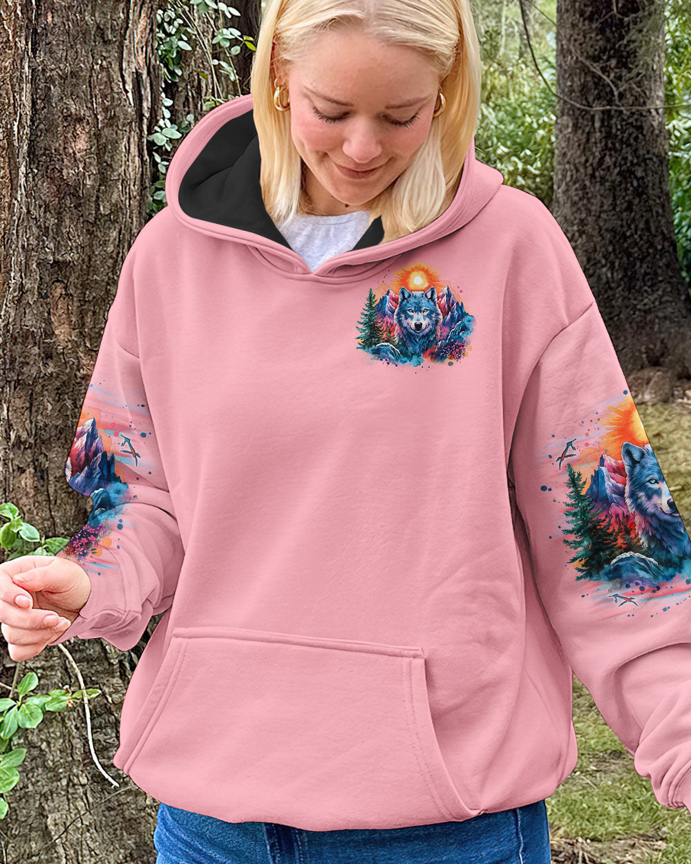 BLISSCORNERS BE WILD AND WONDER WOLF ALL OVER PRINT