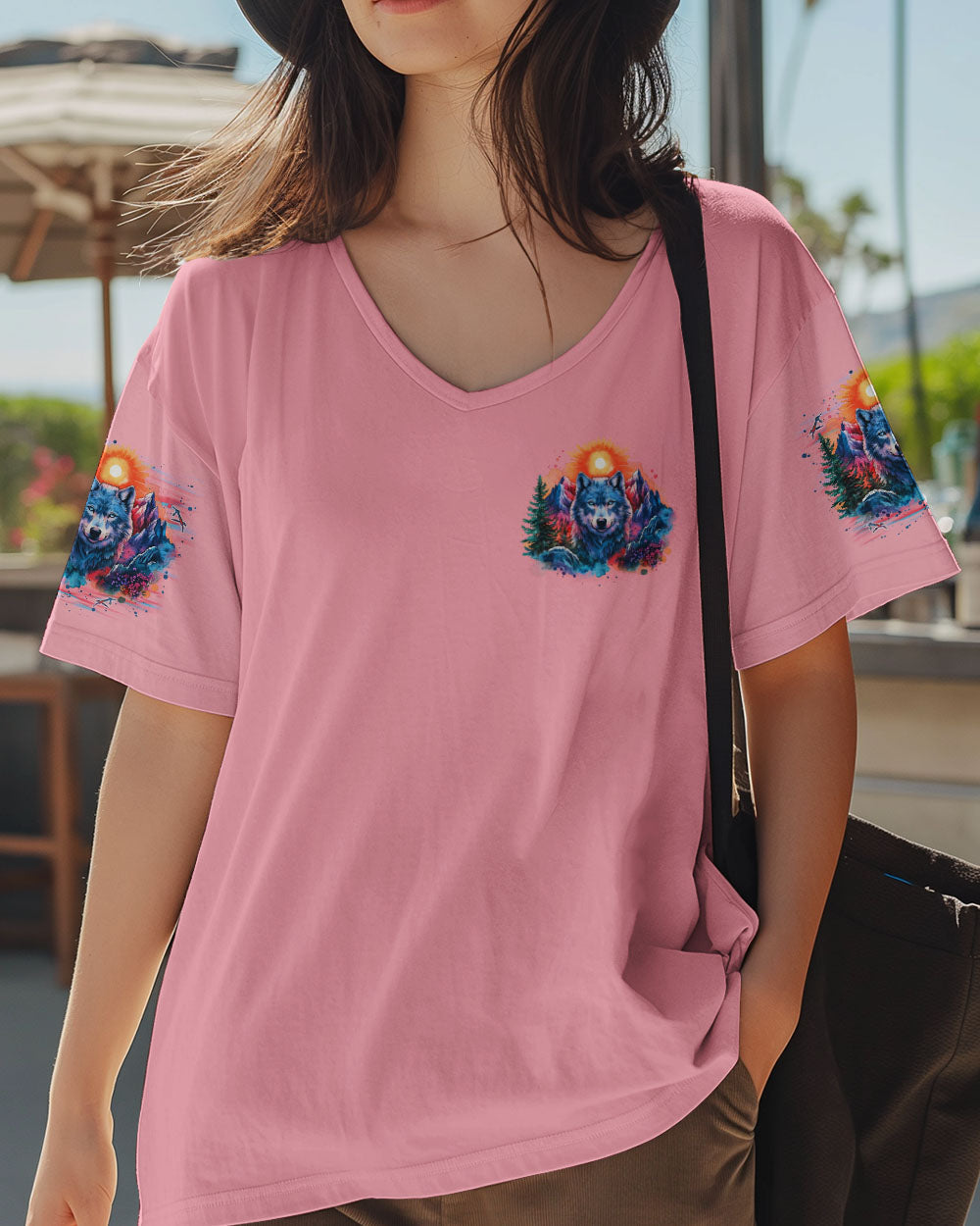 BLISSCORNERS BE WILD AND WONDER WOLF ALL OVER PRINT