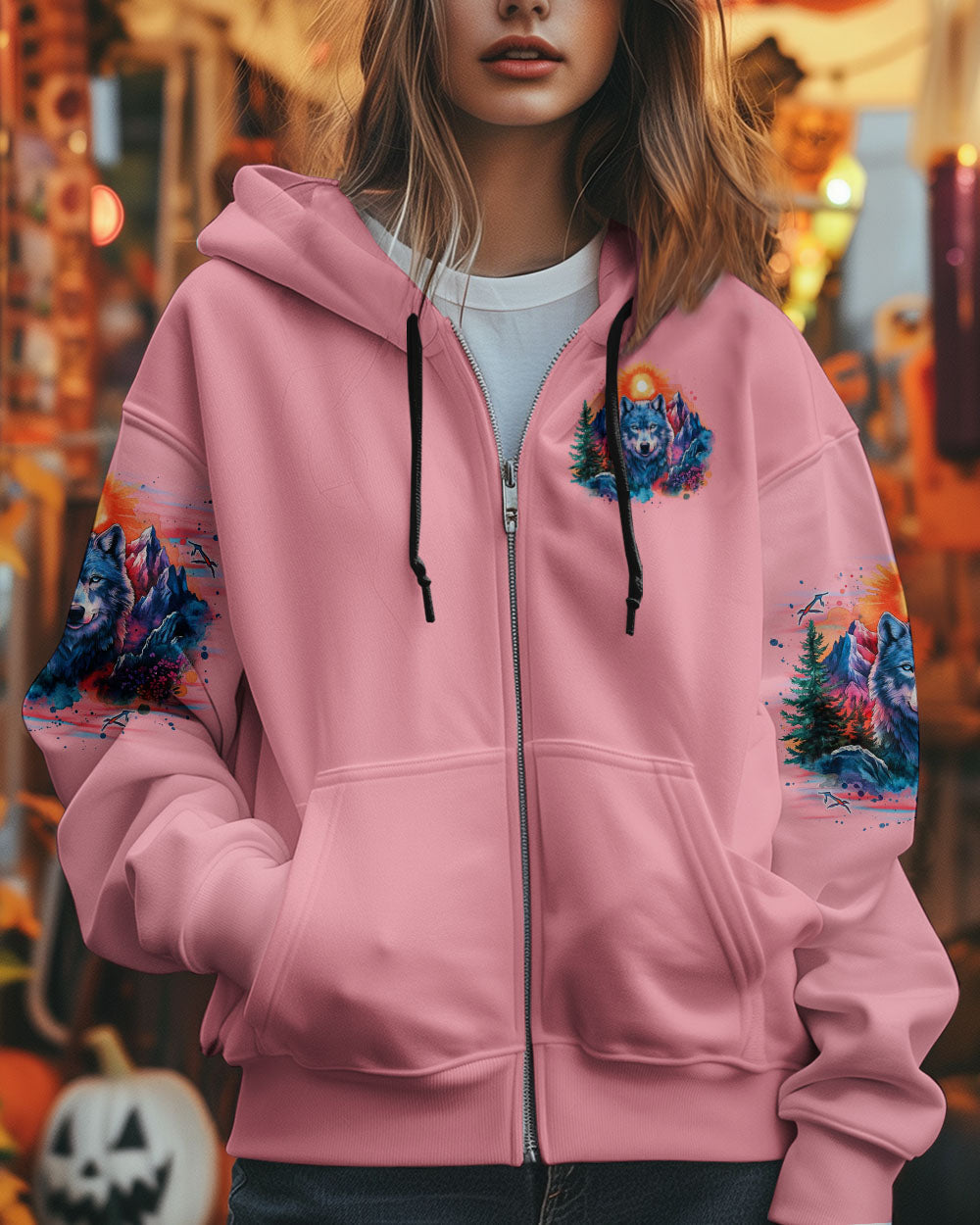 BLISSCORNERS BE WILD AND WONDER WOLF ALL OVER PRINT