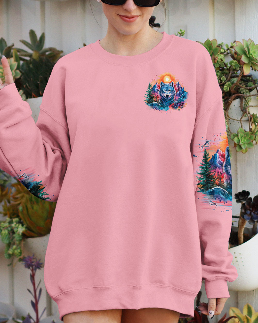 BLISSCORNERS BE WILD AND WANDER WOLF ALL OVER PRINT