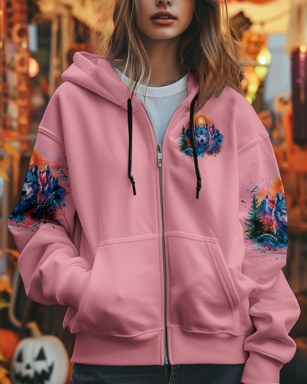 BLISSCORNERS BE WILD AND WANDER WOLF ALL OVER PRINT