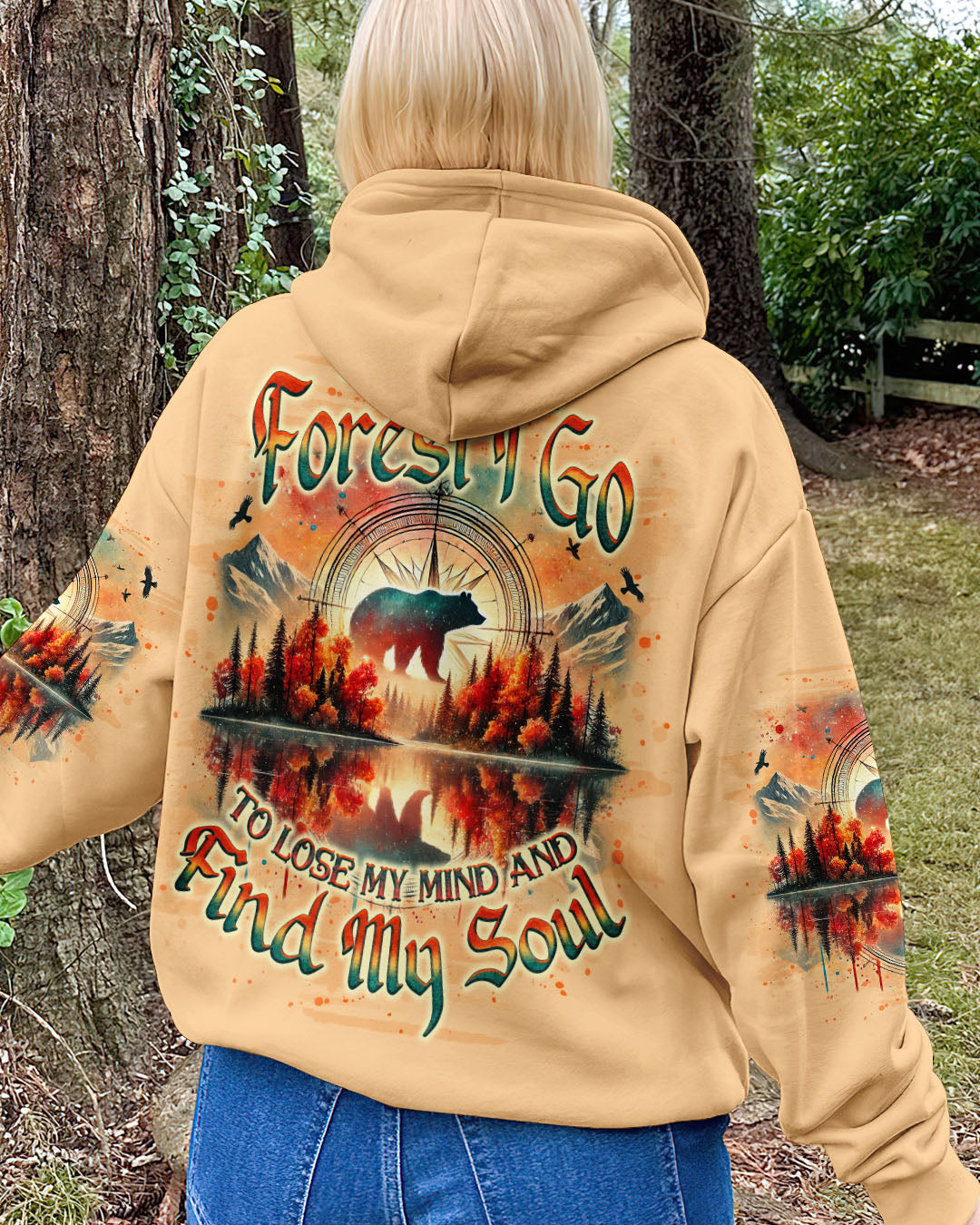 BLISSCORNERS AND INTO THE FOREST I GO BEAR ALL OVER PRINT