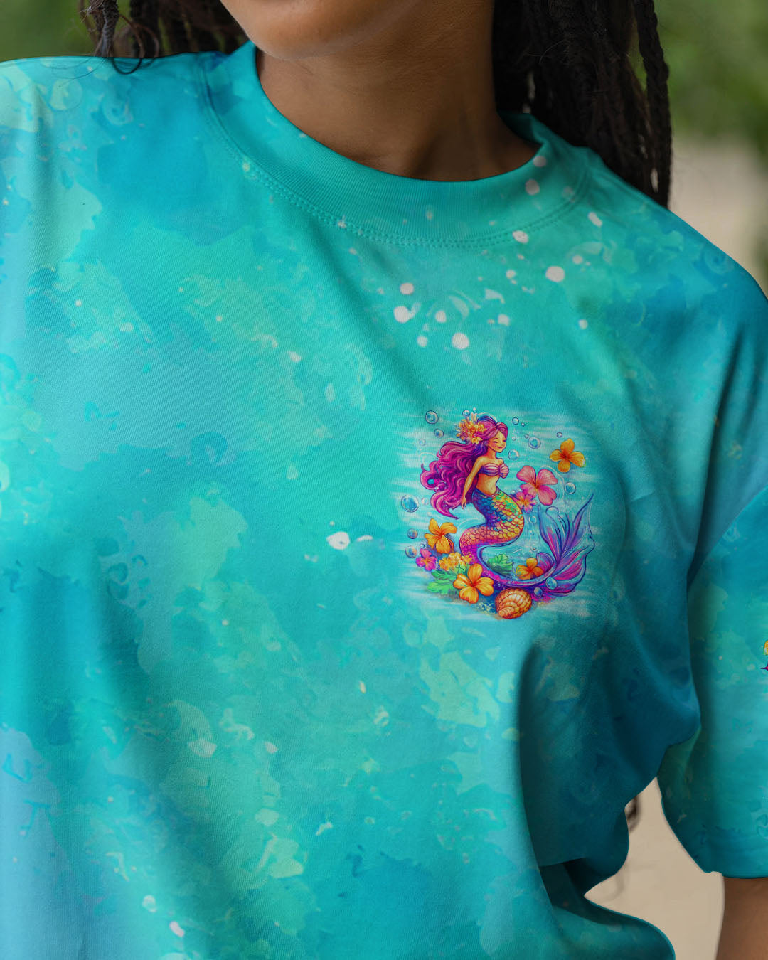 BLISSCORNERS MERMAID AT HEART HUMAN BY FORCE ALL OVER PRINT