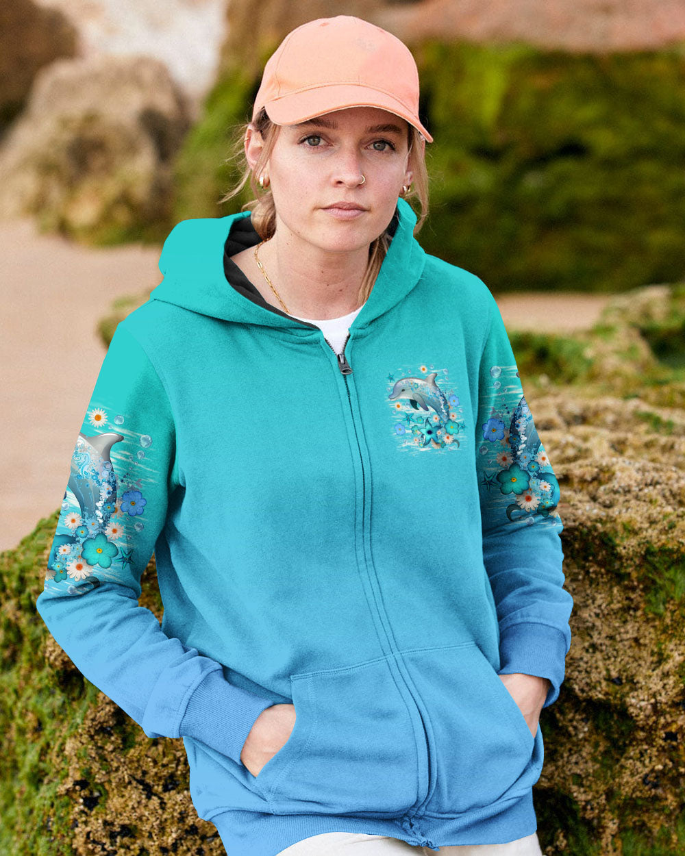 BLISSCORNERS SALTY SOUL DOLPHIN ALL OVER PRINT