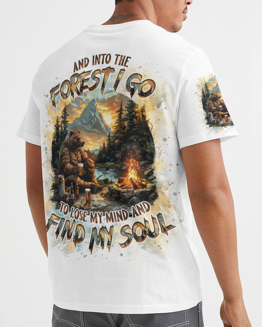 BLISSCORNERS AND INTO THE FOREST I GO BEAR ALL OVER PRINT