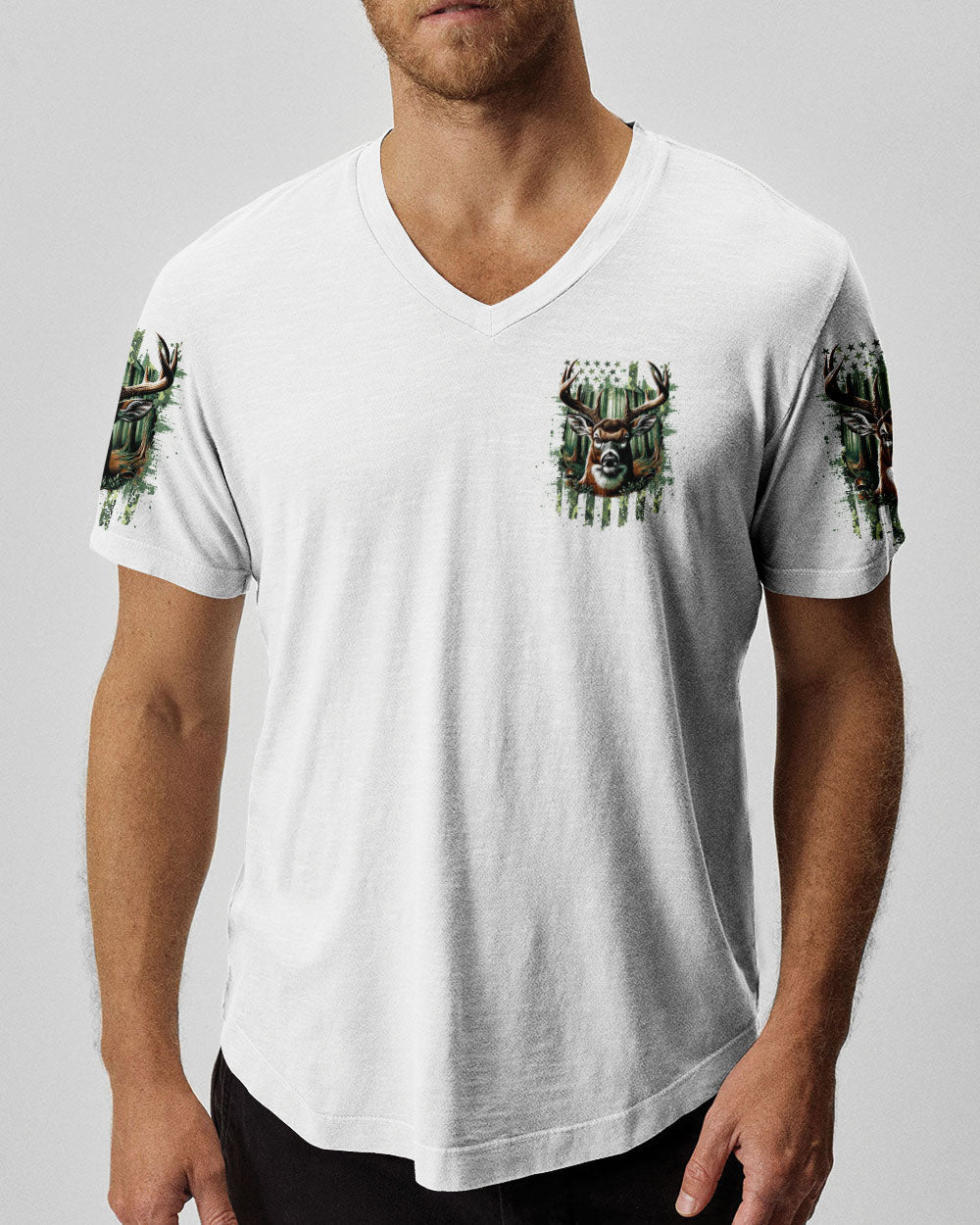 BLISSCORNERS BUCK AROUND AND FIND OUT DEER HUNTING ALL OVER PRINT