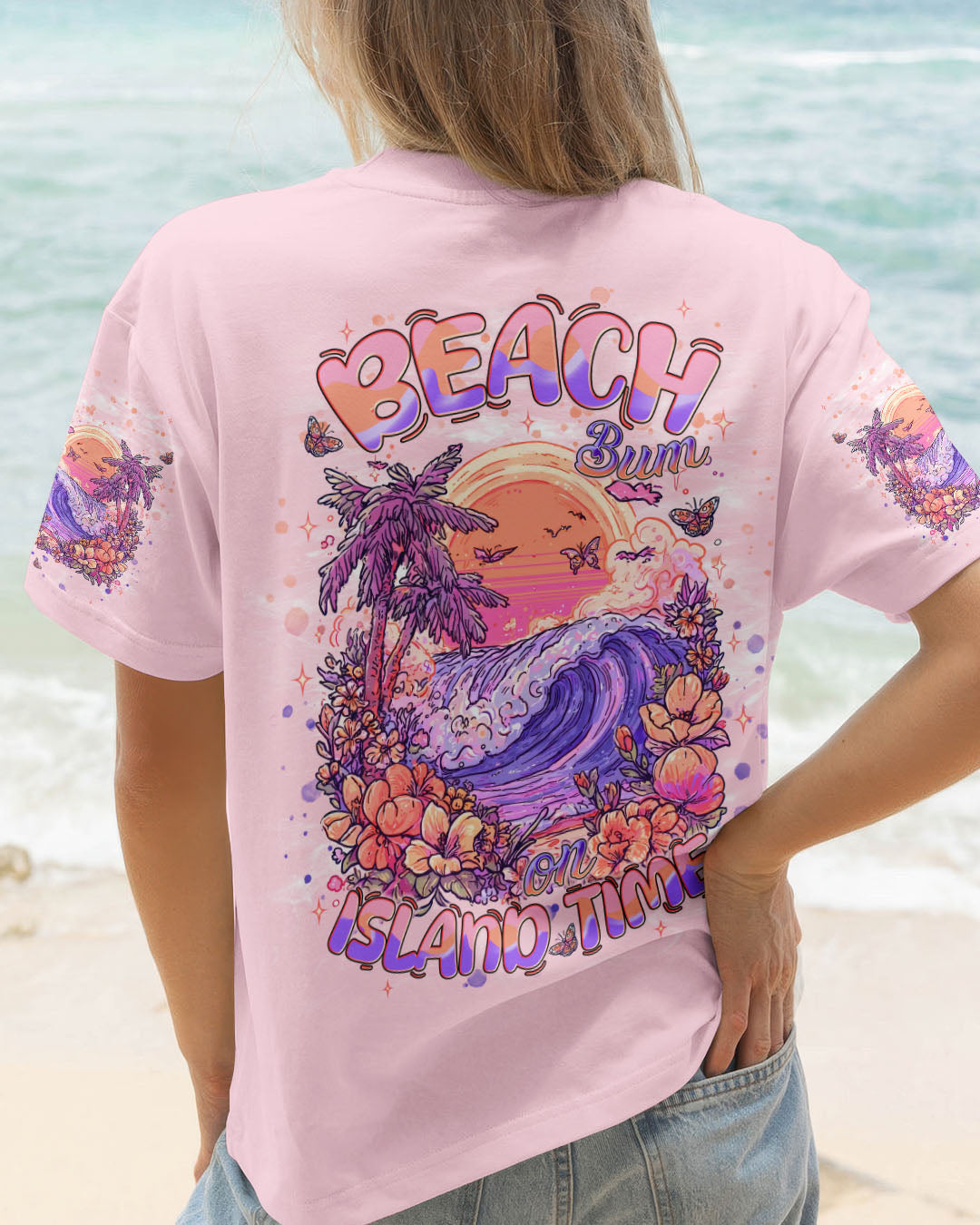 BLISSCORNERS BEACH BUM ON ISLAND TIME ALL OVER PRINT