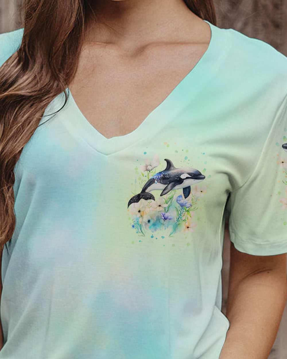 BLISSCORNERS AS FREE AS THE OCEAN ORCA ALL OVER PRINT