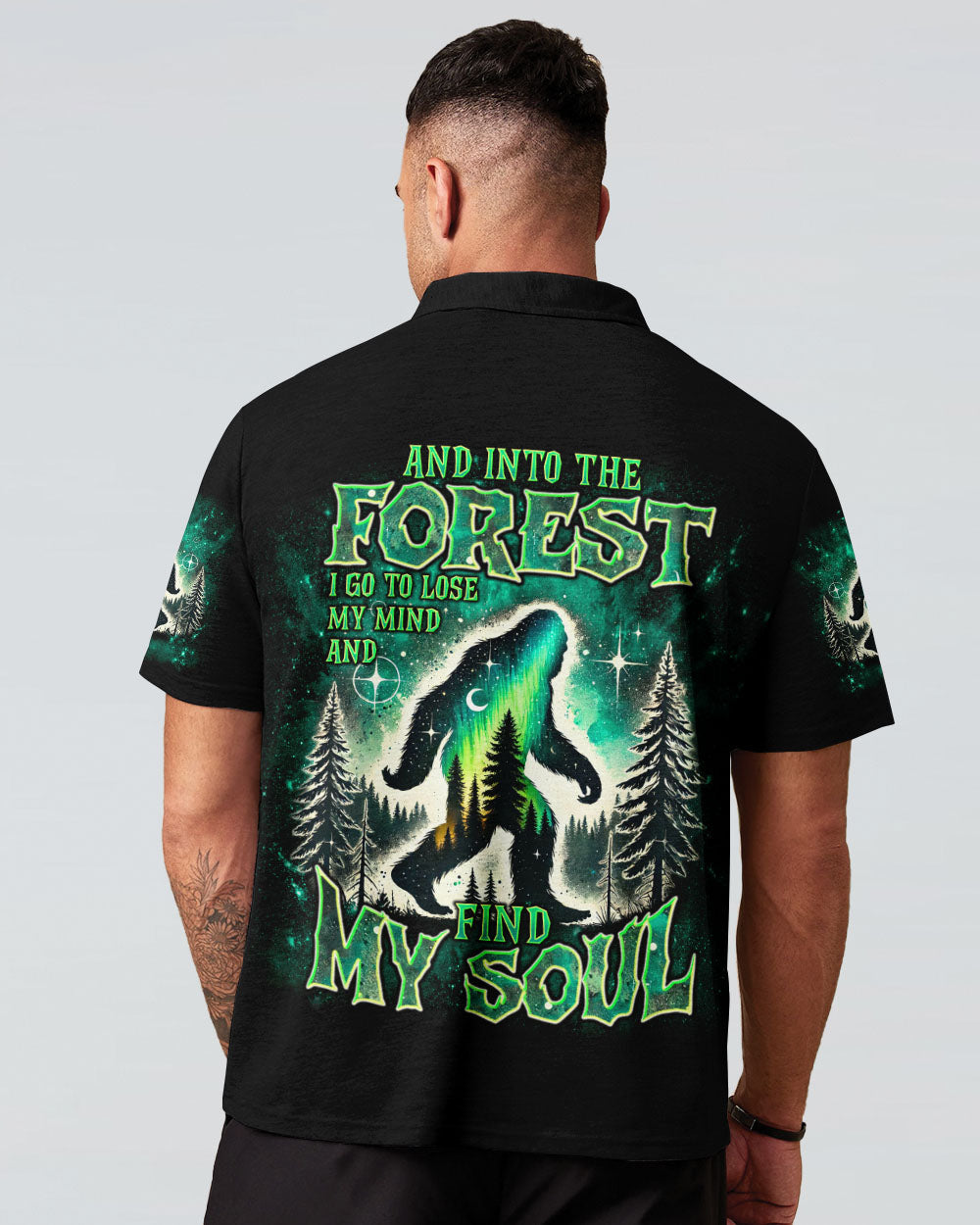 BLISSCORNERS AND INTO THE FOREST I GO BIGFOOT ALL OVER PRINT