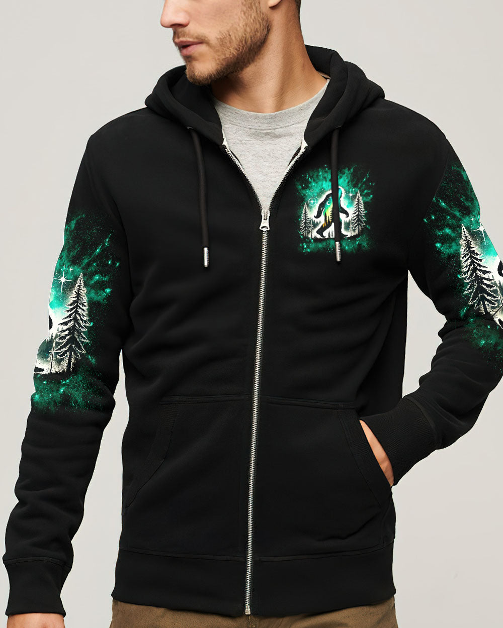 BLISSCORNERS AND INTO THE FOREST I GO BIGFOOT ALL OVER PRINT