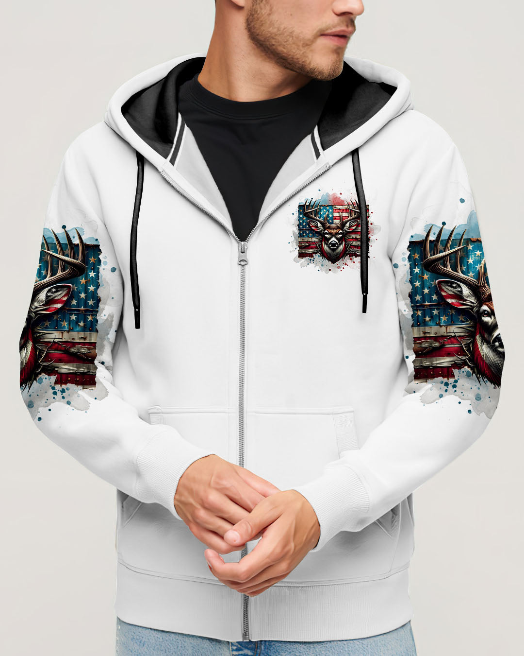 BLISSCORNERS BUCK AROUND AND FIND OUT DEER HUNTING ALL OVER PRINT